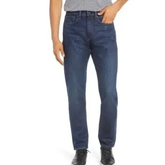 Rag & Bone Fit 2 Slim Fit Jeans Mens 38x34 Blue Highland Wash Denim NEW $195 - Picture 1 of 12